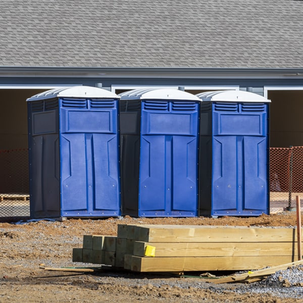 are there any restrictions on where i can place the porta potties during my rental period in Blounts Creek North Carolina